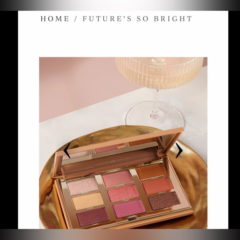 Complex culture future so bright palette and brush, nine shades mattes+ shimmers